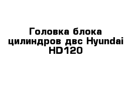 Головка блока цилиндров двс Hyundai HD120